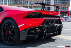 DarwinPRO 2015-2020 Lamborghini Huracan LP610 OE Style Carbon Rear Bumper Grille - image 3