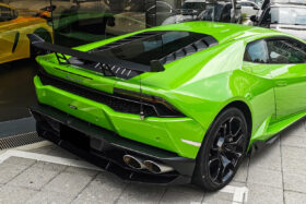 DarwinPRO 2015-2020 Lamborghini Huracan LP610 AO Style Carbon Fiber Rear Diffuser - image 9
