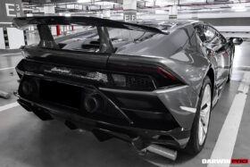 DarwinPRO 2015-2023 Lamborghini Huracan LP610 & LP580 & EVO Coupe Performante Style Carbon Fiber Spoiler Wing and Engine Hood - image 3