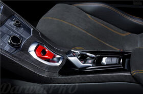 DarwinPRO 2015-2023 Lamborghini Huracan LP610 & LP580 & EVO Autoclave Carbon Fiber Center Console Border Trim - image 1
