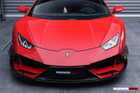 DarwinPRO 2019-2023 Lamborghini Huracan EVO 4WD ONLY BKSS Style Carbon Front Bumper Canards - image 2
