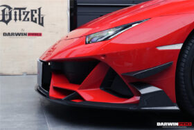 DarwinPRO 2019-2023 Lamborghini Huracan EVO 4WD ONLY BKSS Style Carbon Front Bumper Canards - image 4