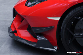 DarwinPRO 2019-2023 Lamborghini Huracan EVO 4WD ONLY BKSS Style Carbon Front Bumper Canards - image 5