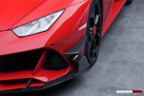 DarwinPRO 2019-2023 Lamborghini Huracan EVO 4WD ONLY BKSS Style Carbon Front Bumper Canards - image 6