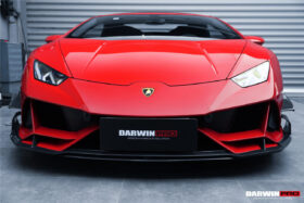 DarwinPRO 2019-2023 Lamborghini Huracan EVO 4WD ONLY BKSS Style Carbon Front Bumper Canards - image 8