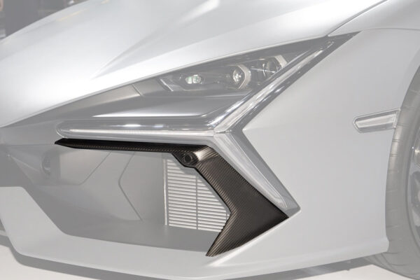 DarwinPRO 2023-UP Lamborghini Revuelto OE Style Autoclave Carbon Fiber Front Bumper Air Vent Trims