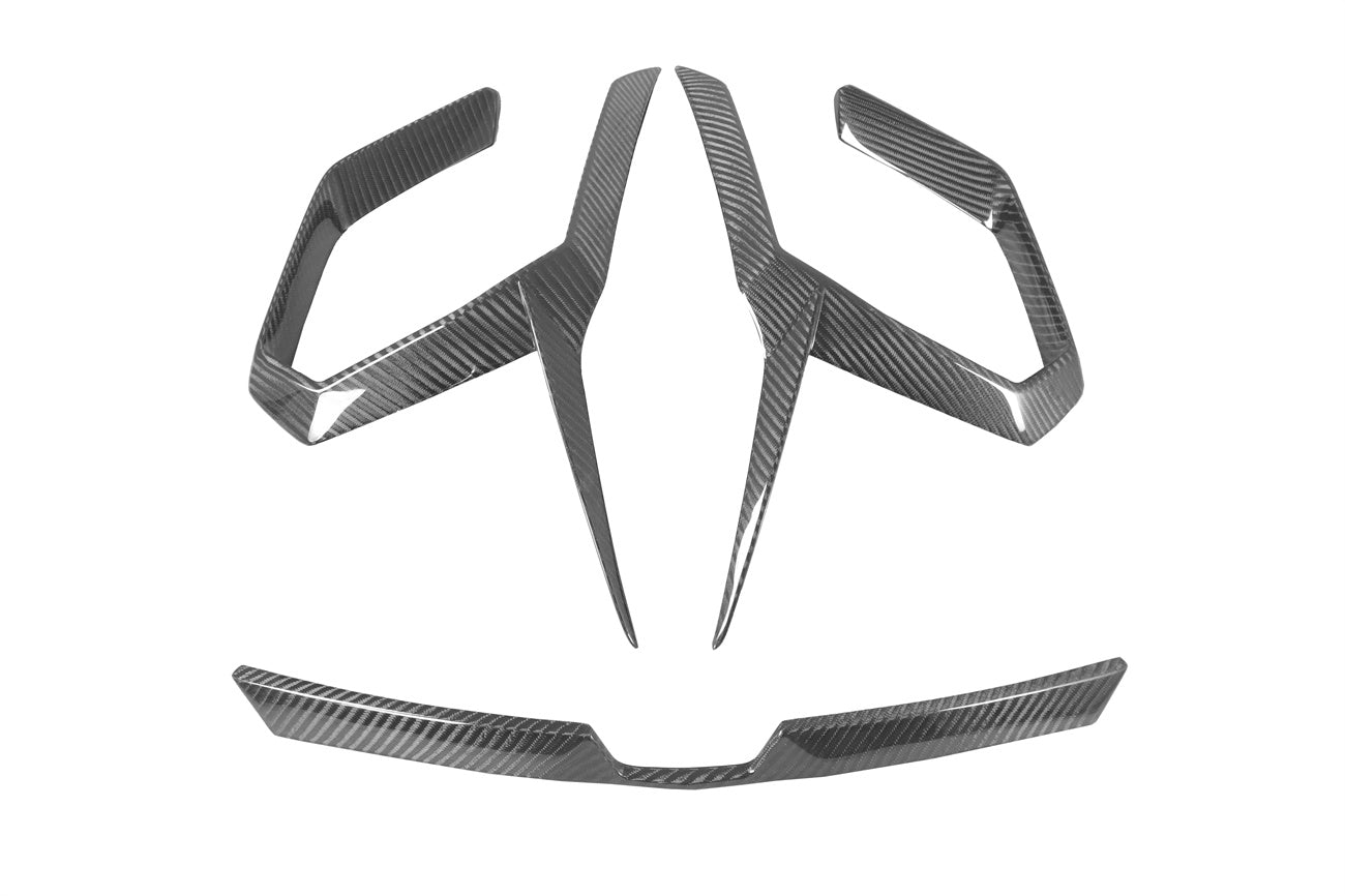DarwinPro Aerodynamics DarwinPRO URUS iMP Design Carbon Fiber Front Bumper Vent Trims (For ACC Car Only)