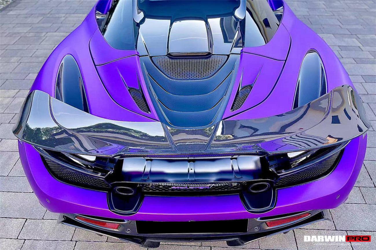DarwinPro Aerodynamics DarwinPRO 720s Dry Carbon Fiber Engine Cover Replacement DarwinPRO (OEM) Fits Spider for McLaren 720S