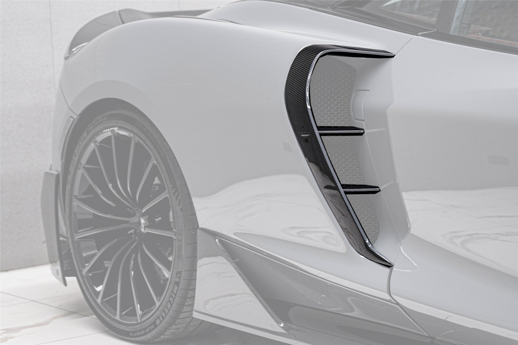 DarwinPro Aerodynamics DarwinPRO GT iMP Design Carbon Fiber Quarter Panel Side Scoops Fits GT, GTS