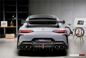 DarwinPRO 2019-2024 Mercedes Benz AMG GT50 GT53 GT43 GT63 GT63S 4Door Coupe X290 IMP Ver.2 Design Part Carbon Fiber Rear Bumper - image 2