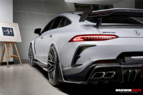 DarwinPRO 2019-2024 Mercedes Benz AMG GT50 GT53 GT43 GT63 GT63S 4Door Coupe X290 IMP Ver.2 Design Part Carbon Fiber Rear Bumper - image 4
