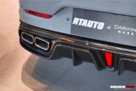 DarwinPRO 2019-2024 Mercedes Benz AMG GT50 GT53 GT43 4Door Coupe X290 IMP Performance Rear Diffuser With Reflector Panels & Exhaust tips - image 3