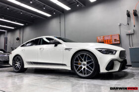 DarwinPRO 2019-2024 Mercedes Benz AMG GT63 S 4Door Coupe X290 Carbon Fiber Side Skirts Replacement - image 5