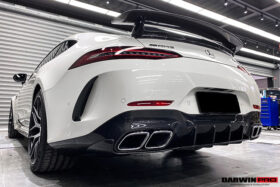DarwinPRO 2019-2024 Mercedes Benz AMG GT63 S 4Door Coupe X290 Carbon Fiber Rear Diffuser - image 3
