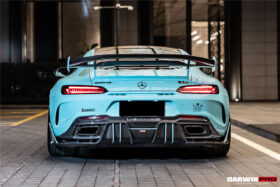 DarwinPRO 2017-2021 Mercedes Benz AMG GTC Partial Carbon Fiber Rear Bumper With Exhasust tips DarwinPRO IMPII Design - image 4