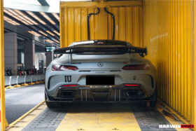 DarwinPRO 2017-2021 Mercedes Benz AMG GTC Partial Carbon Fiber Rear Bumper With Exhasust tips DarwinPRO IMPII Design - image 8