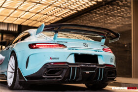 DarwinPRO 2017-2021 Mercedes Benz AMG GTC Partial Carbon Fiber Rear Bumper With Exhasust tips DarwinPRO IMPII Design - image 2