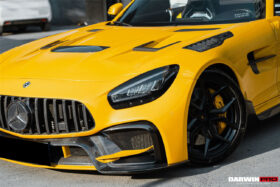 DarwinPRO 2015-2021 Mercedes Benz AMG GT & GTS & GTC & GTR BK Style Partial Carbon Fiber Front Fender - image 3