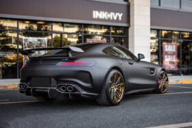 DarwinPRO 2017-2021 Mercedes Benz AMG GT| GTS Partial Carbon Fiber Rear Bumper with Diffuser DarwinPRO IMP Design - image 1