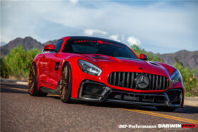 DarwinPRO 2015-2017 Mercedes Benz AMG GT | GTS Partial Carbon Fiber Front Bumper with Grille DarwinPRO IMP Design - image 4