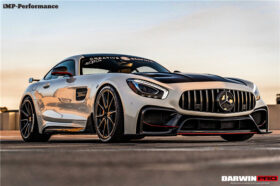 DarwinPRO 2015-2017 Mercedes Benz AMG GT | GTS Partial Carbon Fiber Front Bumper with Grille DarwinPRO IMP Design - image 6