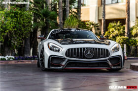 DarwinPRO 2015-2017 Mercedes Benz AMG GT | GTS Partial Carbon Fiber Front Bumper with Grille DarwinPRO IMP Design - image 5