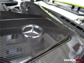 DarwinPRO 2015-2020 Mercedes Benz AMG GT GTS Autoclave Carbon Fiber Engine Cover Replacement - image 6