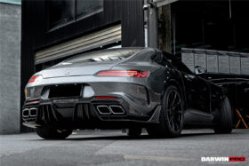 DarwinPRO 2015-2021 Mercedes Benz AMG GT | GTS Partial Carbon Fiber Rear Bumper With Exhaust Tips Darwinpro IMPII Design - image 5