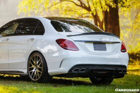 DarwinPRO 2015-2021 Mercedes Benz C-Class W205 Sedan PS Style Trunk Spoiler - image 8