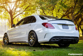 DarwinPRO 2015-2021 Mercedes Benz C-Class W205 Sedan PS Style Trunk Spoiler - image 7