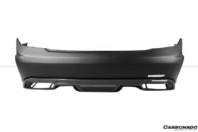 DarwinPRO 2008-2014 Mercedes Benz C Class W204 P Style Rear Bumper with Exhaust tips - image 7