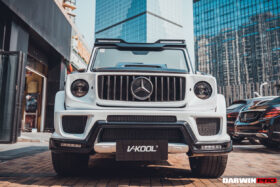 DarwinPRO 2008-2018 Mercedes Benz W463 G Wagon IMP Style Carbon Fiber Front Roof Spoiler | Fits G500, G550, G63 AMG, G65 AMG - image 3
