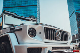 DarwinPRO 2008-2018 Mercedes Benz W463 G Wagon IMP Style Carbon Fiber Front Roof Spoiler | Fits G500, G550, G63 AMG, G65 AMG - image 4