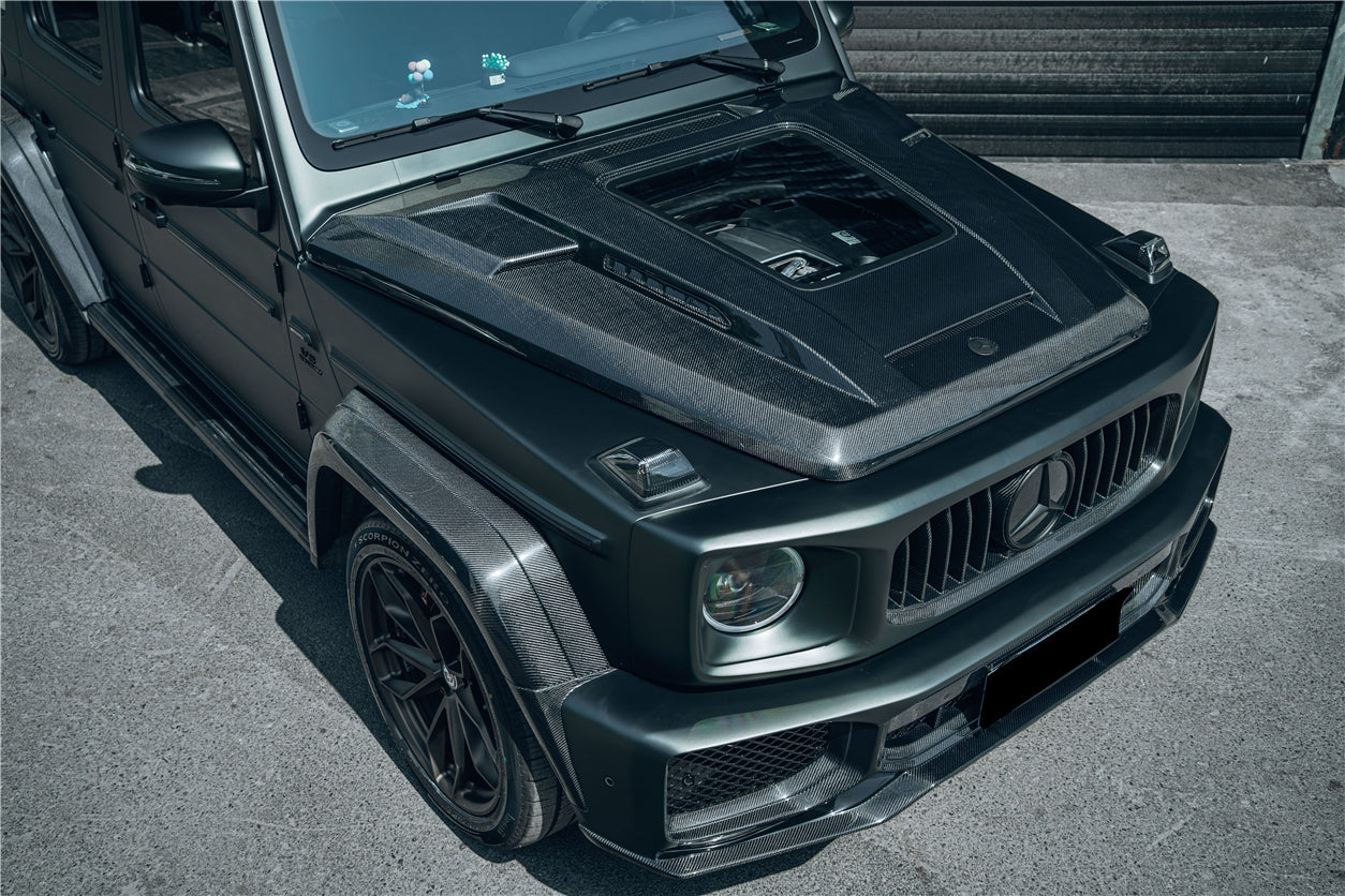 DarwinPRO 2019-2025 Mercedes Benz W464 | W465 G Wagon IMP Performance Partial Carbon Fiber Hood | Fits G500, G550, G63 AMG