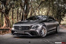 DarwinPRO 2018-2021 Mercedes Benz C217 S63 & S65 AMG Coupe BKSS Style Carbon Fiber Front Lip - image 8