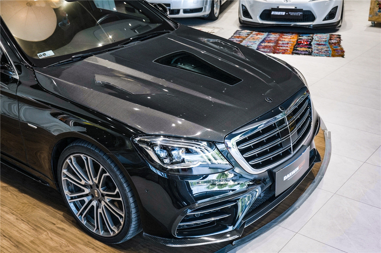 DarwinPro Aerodynamics DarwinPRO Benz W222 Sedan iMP Design Carbon Fiber Hood Fits S450, S550, S560, S63AMG, S65AMG