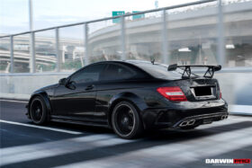 DarwinPRO Mercedes Benz W204 C Class  C63 AMG Coupe BKSS Style Carbon Fiber Trunk Spoiler - image 5