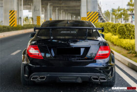 DarwinPRO Mercedes Benz W204 C Class  C63 AMG Coupe BKSS Style Carbon Fiber Trunk Spoiler - image 8