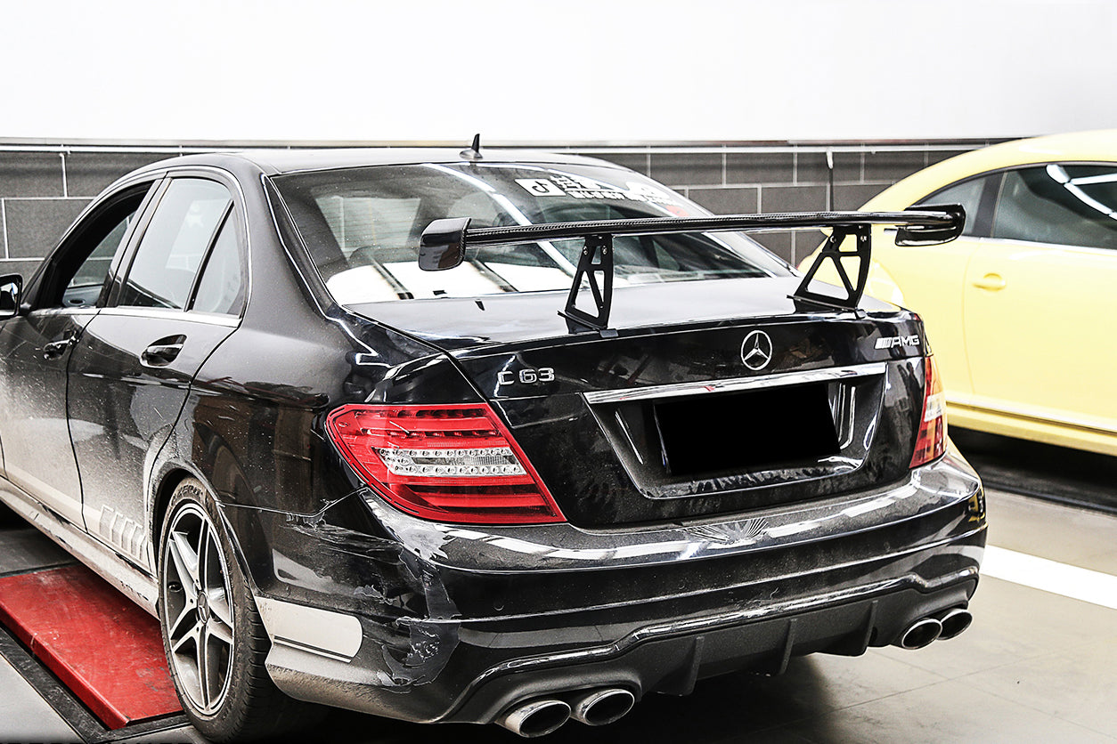 DarwinPRO Mercedes Benz W204 C Class C63 AMG Sedan BKSS Style Carbon Fiber Trunk Spoiler