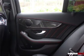 DarwinPRO 2015-2021 Mercedes Benz W205 C Class GLC X253 Carbon Fiber Interior Door Handle Cover Trim - image 8