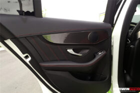 DarwinPRO 2015-2021 Mercedes Benz W205 C Class GLC X253 Carbon Fiber Interior Door Handle Cover Trim - image 9