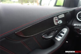 DarwinPRO 2015-2021 Mercedes Benz W205 C63 S AMG Sedan Carbon Fiber Interior Door Panel Trim Cover Strip - image 10