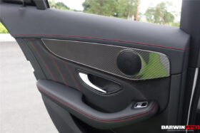 DarwinPRO 2015-2021 Mercedes Benz W205 C Class GLC X253 Carbon Fiber Interior Door Handle Cover Trim - image 7