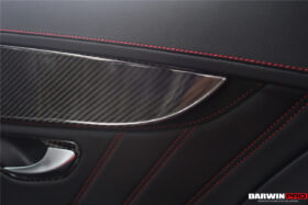 DarwinPRO 2015-2021 Mercedes Benz W205 C63 S AMG Sedan Carbon Fiber Interior Door Panel Trim Cover Strip - image 6