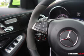 DarwinPRO 2015-2021 Mercedes Benz W205 C63 AMG Carbon Fiber Interior Steering wheel Trim - image 7
