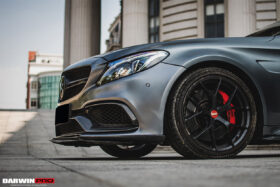 DarwinPRO 2015-2021 Mercedes Benz W205 C63 S AMG Carbon Fiber Front Canards - image 6