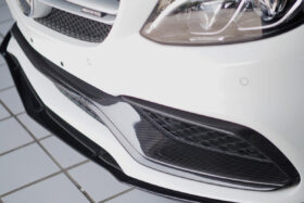 DarwinPRO 2015-2021 Mercedes Benz W205 C63 S AMG Carbon Fiber Front Canards - image 3