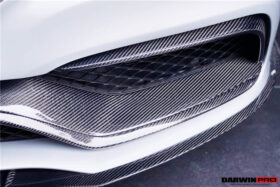 DarwinPRO 2015-2023 Mercedes Benz W205 C63 S AMG Carbon Fiber Front Bumper Trim Set (4pcs) - image 3