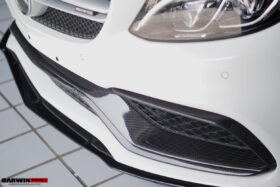 DarwinPRO 2015-2021 Mercedes Benz W205 C63 S AMG Carbon Fiber Front Canards - image 4
