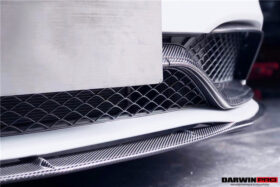 DarwinPRO 2015-2023 Mercedes Benz W205 C63 S AMG Carbon Fiber Front Bumper Trim Set (4pcs) - image 4